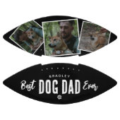 犬最高のパパEver 3xフォトコラージュ アメリカンフットボール (パネル)