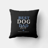 犬最高のパパEver 4写真パーソナライズされた クッション (裏面)