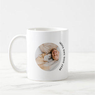 犬最高のパパEver Father's Dayの写真カスタム コーヒーマグカップ