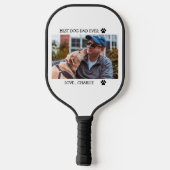 犬最高のパパEver Father's Dayの写真カスタム ピックルボールラケット (裏面)