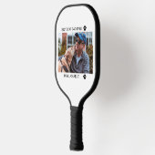 犬最高のパパEver Father's Dayの写真カスタム ピックルボールラケット (左)