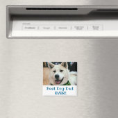 犬最高のパパEver Photo マグネット (インサイチュ (食洗機))