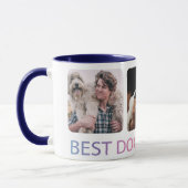 犬最高のパパEver Photo Collage Pet Coffee Mug マグカップ (左)