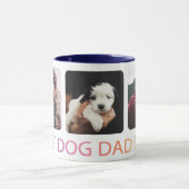 犬最高のパパEver Photo Collage Pet Coffee Mug マグカップ (中央)
