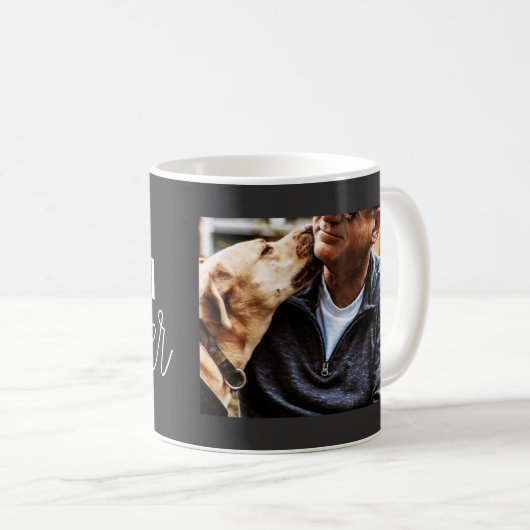 犬最高のパパEver Photo Mag コーヒーマグカップ (正面右)