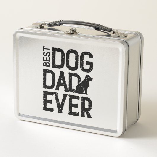 犬最高のパパEver Tシャツデザイン(3) メタルランチボックス (正面)