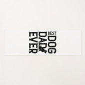 犬最高のパパEver Tシャツデザイン(3) ヨガマット (正面(横))