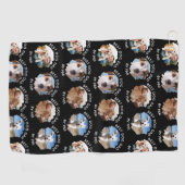 犬最高のパパParとYour 4 Dog's Photo ゴルフタオル (横)