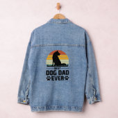 犬最高のパパTシャツ3 デニムジャケット (ハンガー)