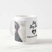 犬最高のパーソナライズされたパパPETカスタム文字 コーヒーマグカップ (正面左)