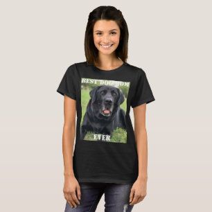 犬最高のママ今まで写真おもしろいかわいい子犬ペット Tシャツ