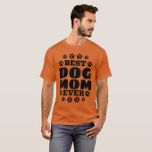 犬最高のママ常にペット犬のオーナーかわいい犬の恋人D f Tシャツ (正面フル)