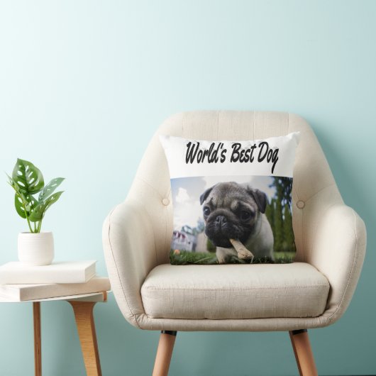 犬最高の写真 クッション (椅子)