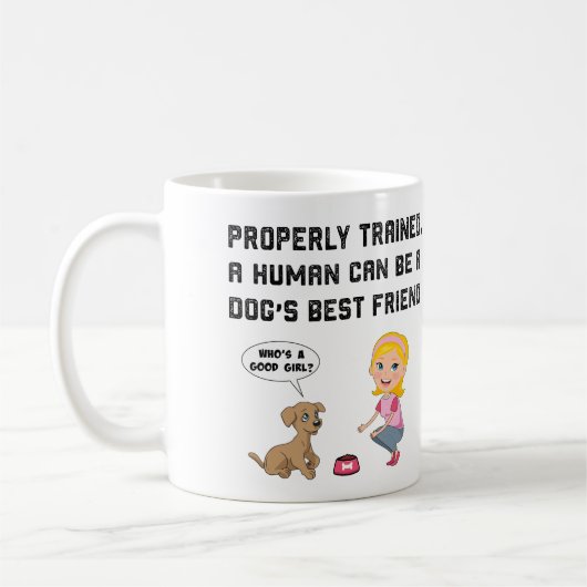 犬最高の友 コーヒーマグカップ (左)