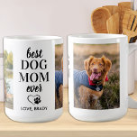 犬最高の母がペットパーソナライズされた2フォトコーヒー コーヒーマグカップ<br><div class="desc">犬最高のの母さ♡... このお気に入りの可愛いペットの写真マグで犬の母の日すごいを驚かせカスタムなさい。こカスタマイズの犬の母は、あなたの犬の写真の二つお気に入りのと名前とマグカップ。すべての犬のママと愛犬家のための完璧な贈り物。犬素晴らしからの贈り物。COPYRIGHT © 2020 Judy Burrows,  Black Dog Art - All Rights Reserved.犬最高の母がペットパーソナライズされた2フォトコーヒーマグ</div>