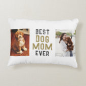 犬最高の母のペットの飼い主2写真 アクセントクッション (裏面)