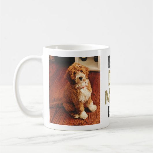 犬最高の母のペットの飼い主2写真 コーヒーマグカップ (左)