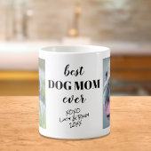 犬最高の母の写真パーソナライズされた名 コーヒーマグカップ
