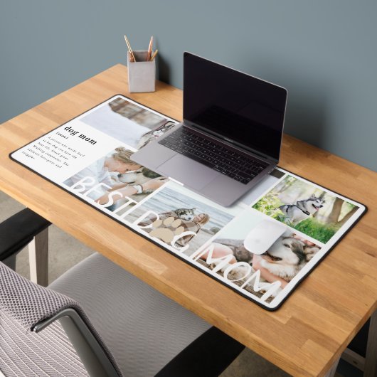 犬最高の母の定義 | 5枚の写真 デスクマット (オフィス2)