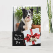 犬最高の母の愛玩写真母の日 カード (正面)