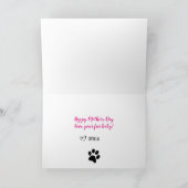 犬最高の母の日の写真 カード (内部)