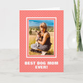 犬最高の母の日 カード (正面)