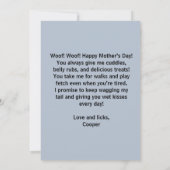 犬最高の母の母の日のフラットカーカスタムド (裏面)