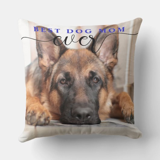犬最高の母の母の日装飾用クッション クッション (裏面)