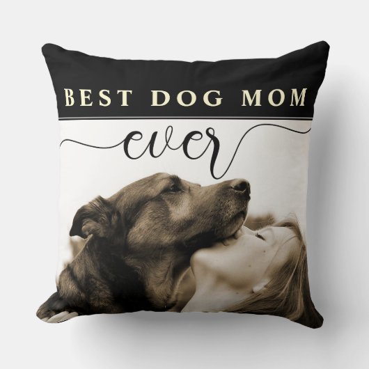 犬最高の母の母の日装飾用クッション クッション (正面)