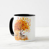 犬最高の母の秋、ドイツの羊飼い マグカップ (正面左)