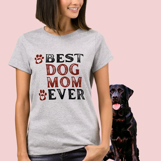 犬最高の母はワードアートTシャツ Tシャツ