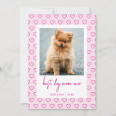 犬最高の母は今までにかわいいハート写真母の日 カード (正面)