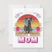 犬最高の母は今まで偉大なダーンフローラ恋人の母の日 サンキューカード (正面)