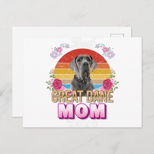 犬最高の母は今まで偉大なダーンフローラ恋人の母の日 シーズンポストカード (正面/裏面)
