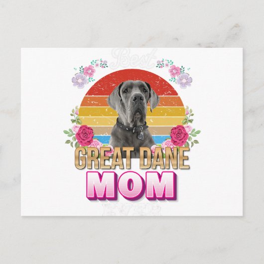 犬最高の母は今まで偉大なダーンフローラ恋人の母の日 シーズンポストカード (正面)