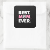 犬最高の母は今まで英語ブルドッグ恋人 スクエアシール (バッグ)