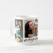 犬最高の母は常にスクリプト3写真の足跡 コーヒーマグカップ (正面左)