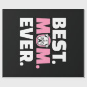 犬最高の母は常に英語ブルドッグ恋人ギフト ラッピングペーパー (フラット)