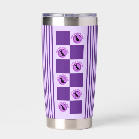 犬最高の母は常に、愛犬家ギフト 保温保冷タンブラー (背面)