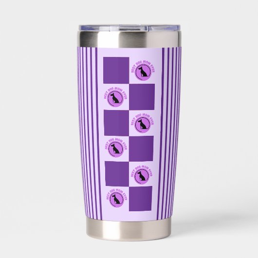 犬最高の母は常に、愛犬家ギフト 保温保冷タンブラー (正面)