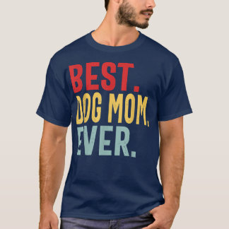 犬最高の母エバーヴィンテージ動揺してデザインかわいいM Tシャツ