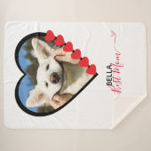 犬最高の母カスタムペット犬の恋人 シェルパブランケット (正面(横))