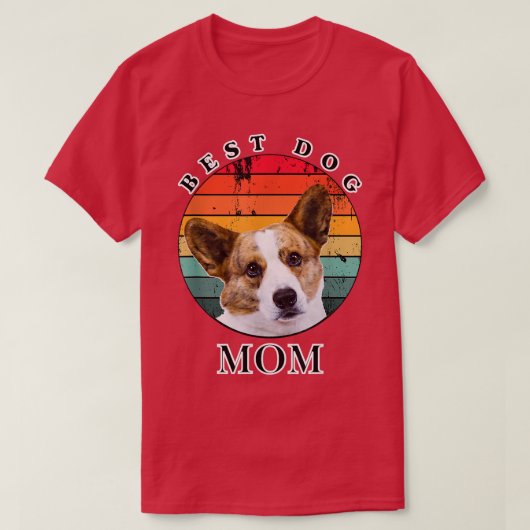 犬最高の母カーディガンウェルシュコーギー Tシャツ (デザイン正面)