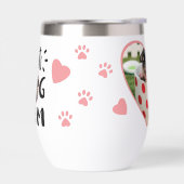 犬最高の母タイポグラフィハートペット写真かわいい手 (左面)