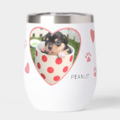 犬最高の母タイポグラフィハートペット写真かわいい手 (背面)