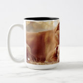 犬最高の母ピットブル ツートーンマグカップ (左)