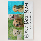 犬最高の母フォトコラージュ名 ジグソーパズル (縦)