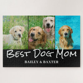 犬最高の母フォトコラージュ名 ジグソーパズル