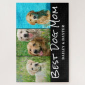 犬最高の母フォトコラージュ名 ジグソーパズル (縦)