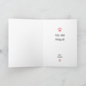 犬最高の母ペット写真かわいいタイポグラフィ母の日 シーズンカード (内部)